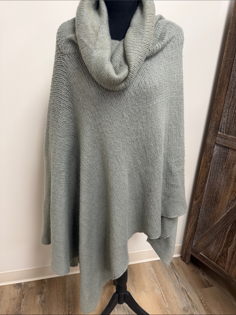 Cowl Neck Poncho Sweater